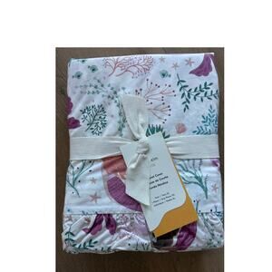 New West Elm Kids Twin Mermaid Multicolor Duvet Cover
